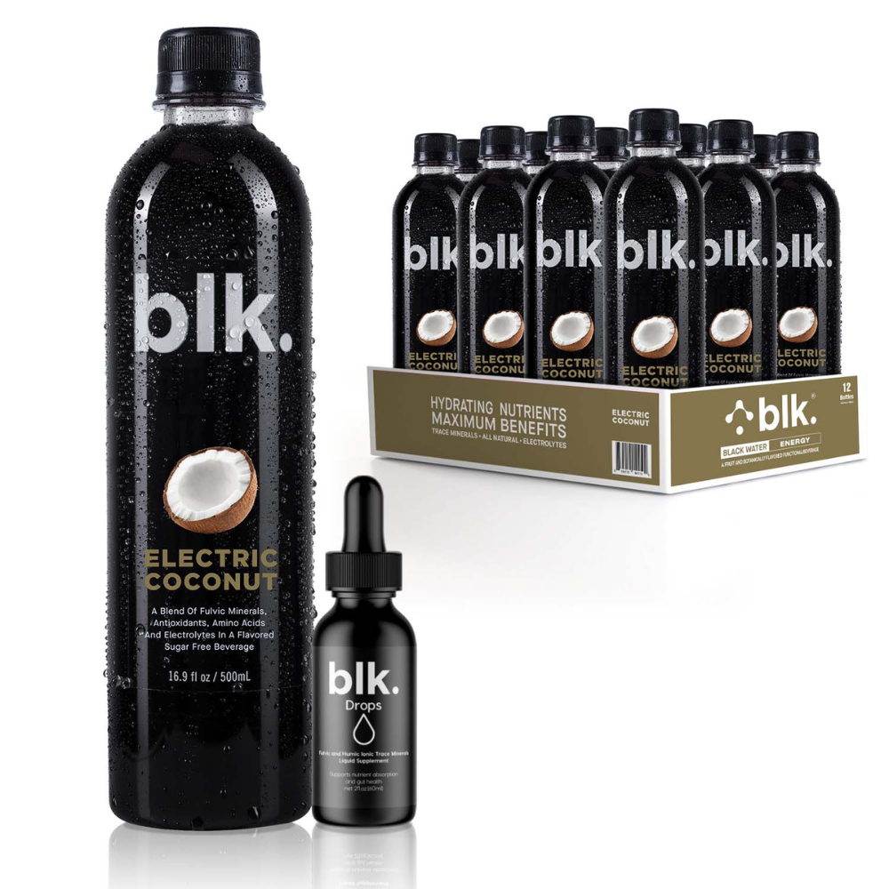 blk. Electric Coconut Bundle - 12 Pack + 1 Drops
