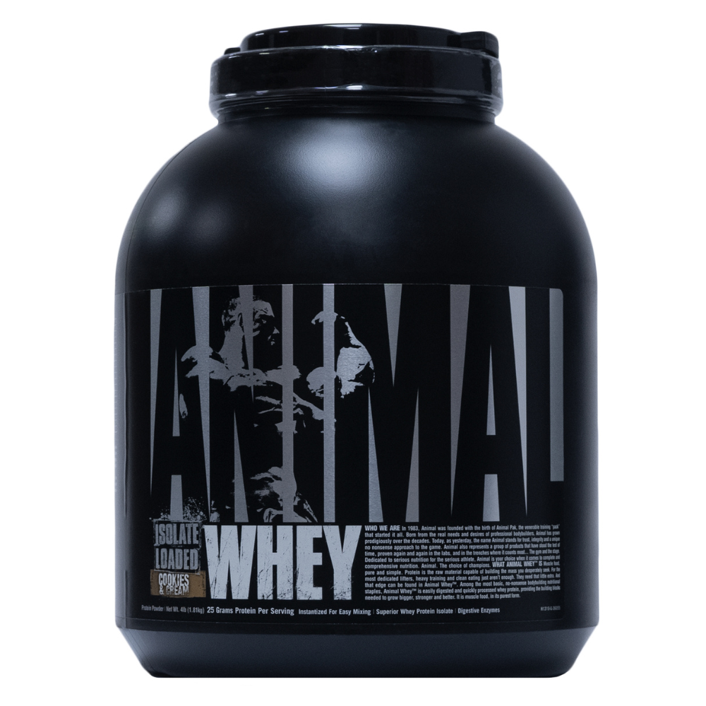 Anima Isolate Loaded Whey Protein Powder Cookies & Cream - 56 Servings