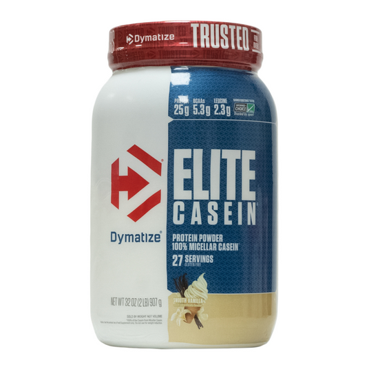 Dymatize: Elite Casein Protein Powder Smooth Vanilla 27 Servings