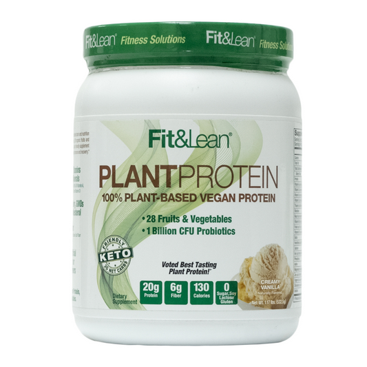 Fit&Lean: Plant Protein 100% Plant-Based Vegan Protein Creamy Vanilla 15 Servings