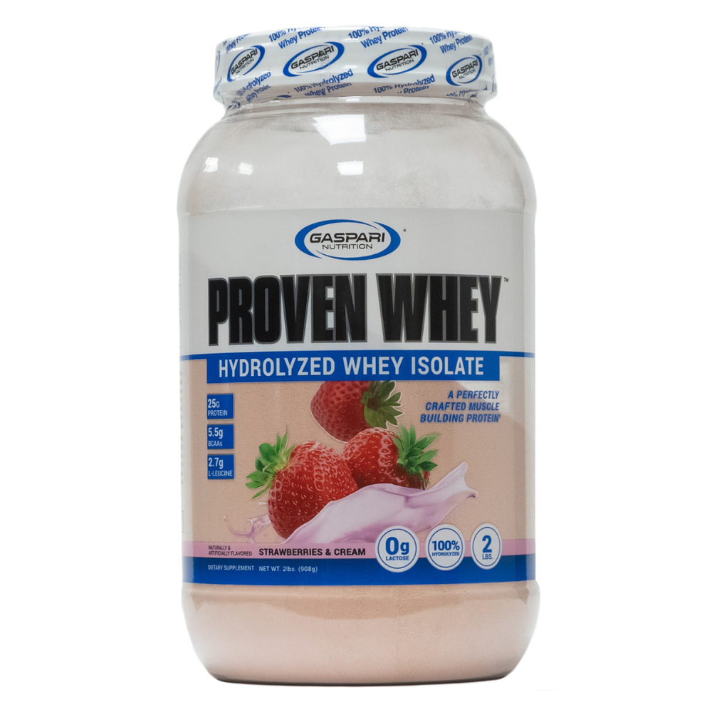 Gaspari Nutrition: Proven Whey Hydrolyzed Strawberries & Cream 30 Servings
