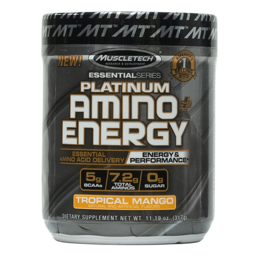 Muscletech: Platinum Amino Plus Energy Tropical Mango 30 Servings