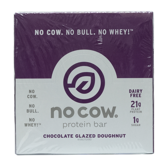 No Cow.: Chocolate Glazed Doughnut Protein Bars 12 Servings