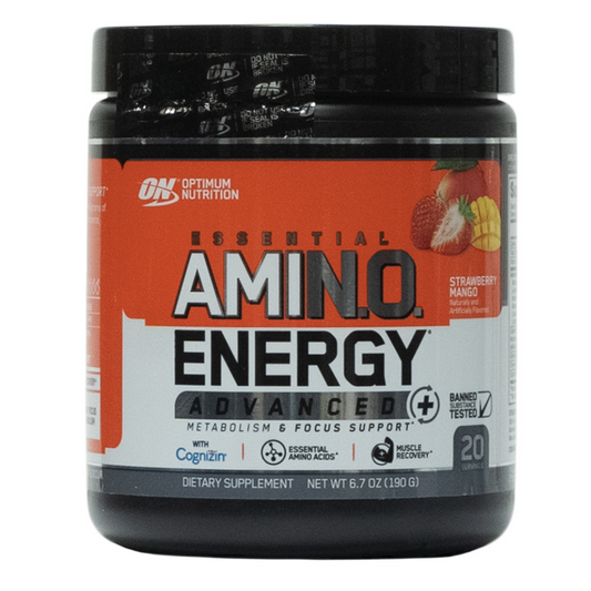On: Essential Amino Energy Advanced Strawberry Mango 20 Servings