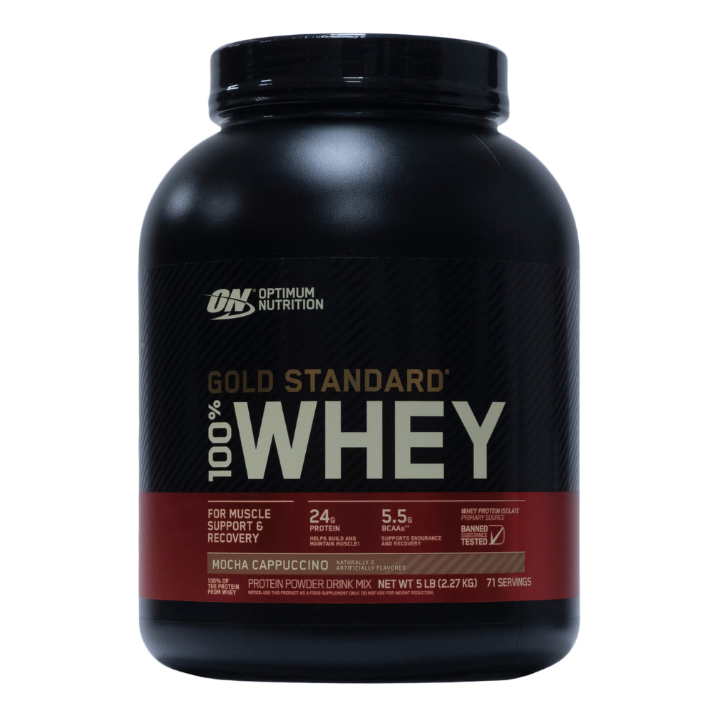 On: Gold Standard 100% Whey Protein Powder Mocha Cappuccino 71 Servings