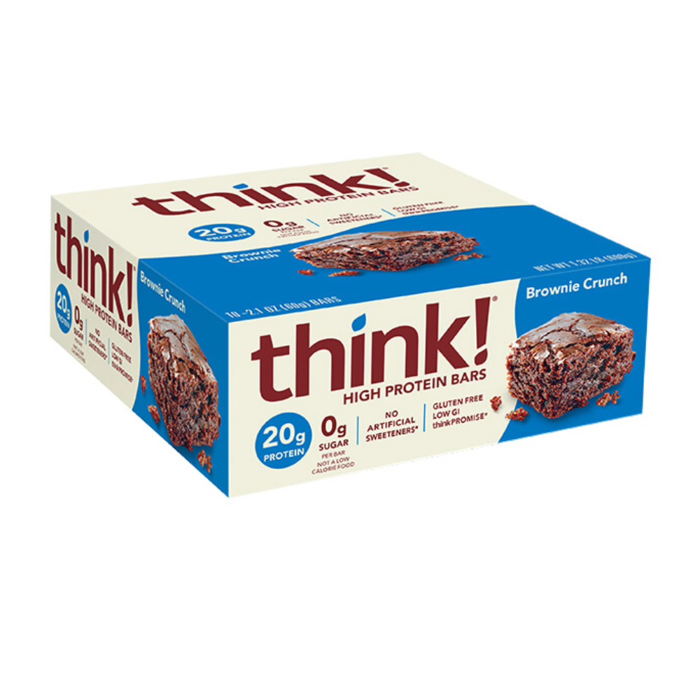 Think!: High Protein Bars Brownie Crunch 10 Servings