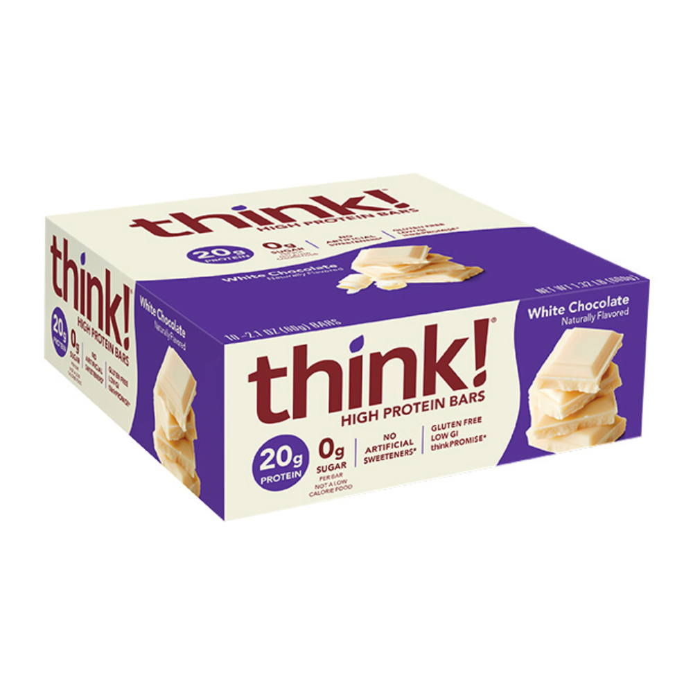 Think!: High Protein Bars White Chocolate 10 Servings